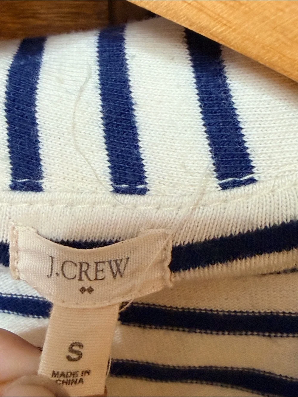 J. Crew Navy and White Striped Nautical Style Blazer